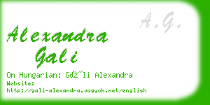 alexandra gali business card
